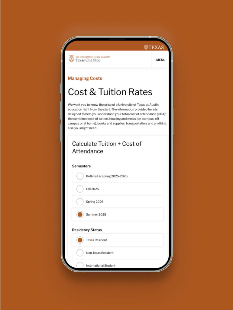 University of Texas Tuition Calculator