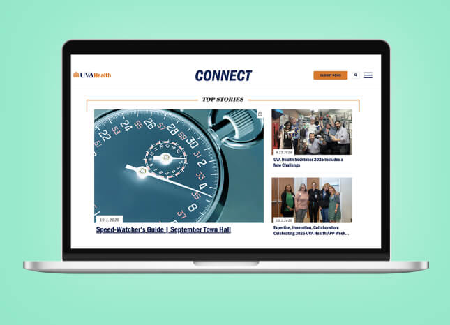 UVA Connect homepage