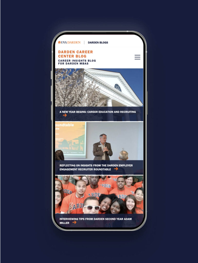 UVA Darden Blogs homepage