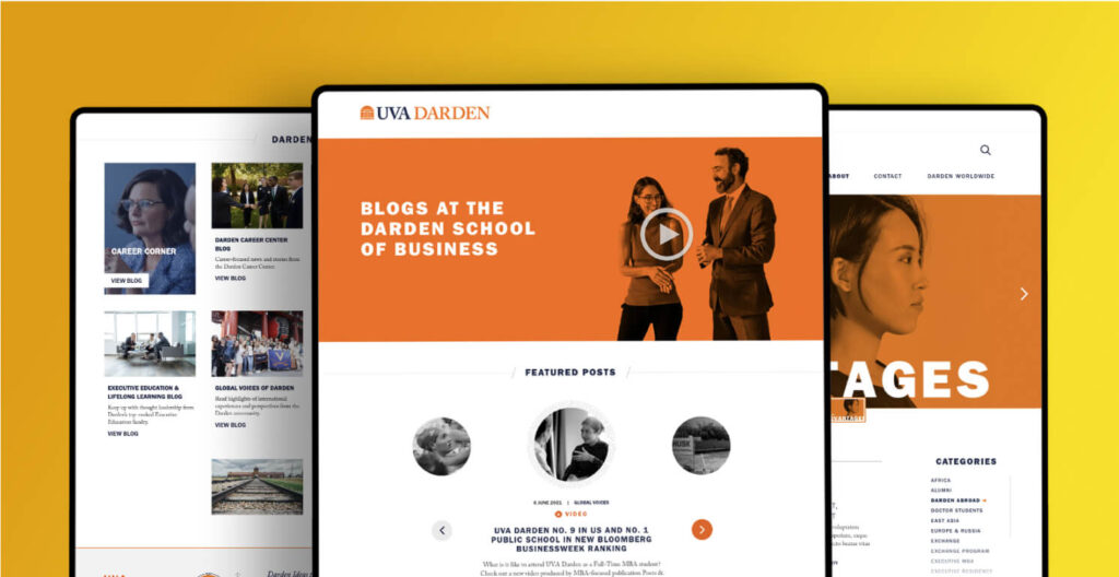 UVA Darden screens